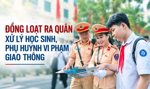 Từ 4/9, ra quân xử lý học sinh, phụ huynh vi phạm giao thông