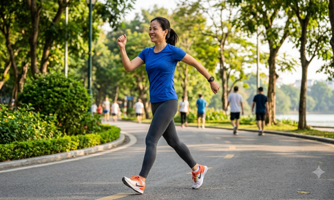 Đi bộ đánh tay thế nào để tăng hiệu quả mà không nhanh mỏi?