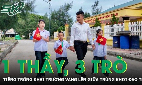 1 thầy, 3 trò và tiếng trống khai trường giữa trùng khơi đảo Trần