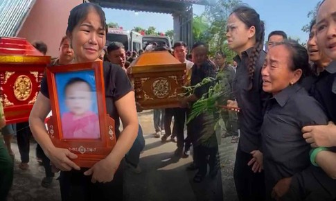 Tiếng khóc xé lòng đón 3 mẹ con bị sát hại tại Đồng Nai trở về