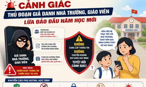 Cảnh báo chiêu trò giả danh giáo viên, lừa phụ huynh chuyển tiền đầu năm học mới