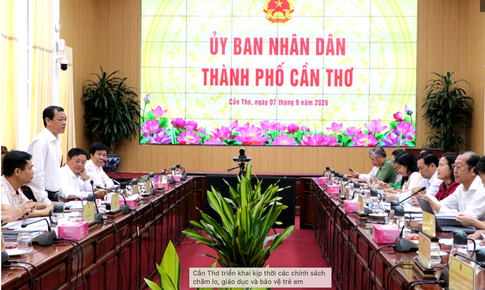 Đoàn công tác Uỷ ban Quốc gia về trẻ em làm việc tại TP Cần Thơ