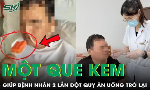 Bệnh nhân 2 lần đột quỵ có thể nuốt thức ăn trở lại chỉ bằng... 1 que kem