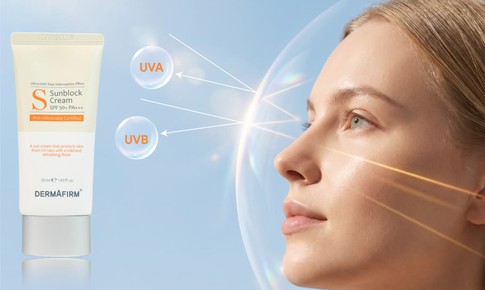 Sunblock Cream Dermafirm SPF 50+ được tin dùng cho làn da tổn thương và phục hồi