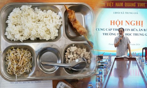 Suất ăn 40.000 đồng 'lèo tèo' ở Hà Nội, lãnh đạo xã nói gì?