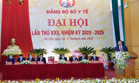 Khai mạc phi&#234;n thứ nhất Đại hội Đảng bộ Bộ Y tế lần thứ XXII, nhiệm kỳ 2020-2025