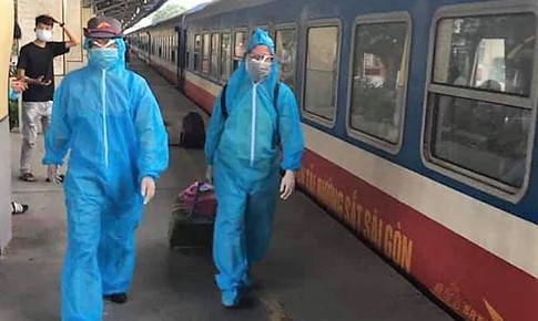 Hà Tĩnh phát hiện 01 công dân trở về từ TP. Hồ Chí Minh trên chuyến tàu SE14 mắc COVID-19