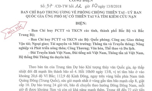 B&#227;o số 4 sắp v&#224;o vịnh Bắc Bộ, chuẩn bị mọi phương &#225;n ứng ph&#243;