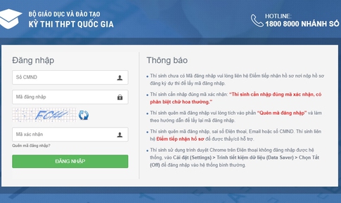 C&#225;ch thức th&#237; sinh tra cứu điểm thi THPT Quốc gia 2019