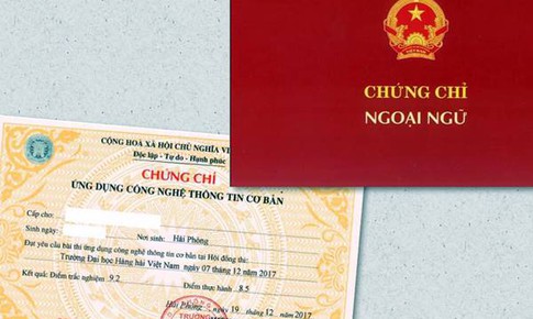 Y&#234;u cầu gần 50 đơn vị dừng cấp chứng chỉ ngoại ngữ, tin học