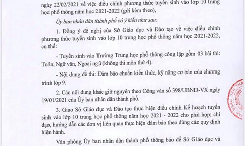 Hải Ph&#242;ng giảm số m&#244;n thi v&#224;o lớp 10 chỉ c&#242;n 3 m&#244;n