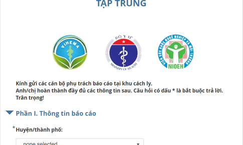 Viện Sức khoẻ nghề nghiệp v&#224; M&#244;i trường Bộ Y tế: Cải tiến hồ sơ quản l&#253; c&#225;c khu c&#225;ch ly Bắc Giang, giảm đ&#225;ng kể thời gian