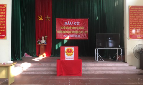 (Ảnh) Thuận Thành, Bắc Ninh sẵn sàng cho ngày bầu cử khi cả huyện bị phong toả