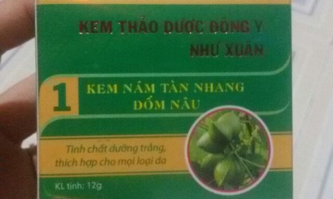 Đình chỉ lưu hành toàn quốc Kem thảo dược đông y Như Xuân