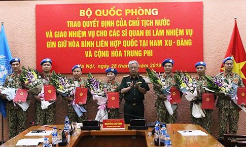 Một nữ Trung t&#225; tham gia g&#236;n giữ h&#242;a b&#236;nh Li&#234;n Hợp Quốc