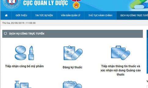 C&#244;ng bố nguy&#234;n liệu l&#224;m thuốc bằng h&#236;nh thức trực tuyến