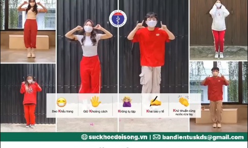 [Video] H&#224;ng ngh&#236;n người nhảy theo &quot;Vũ điệu 5K&quot; của Bộ Y tế, bạn đ&#227; nhảy chưa?