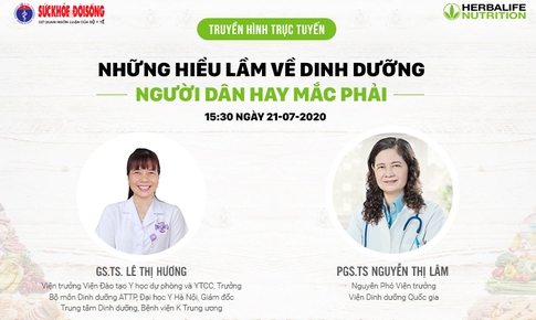 Truyền h&#236;nh trực tuyến: Những hiểu lầm về dinh dưỡng người d&#226;n hay mắc phải