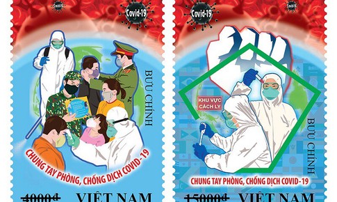 Chung tay ph&#242;ng, chống dịch COVID-19 bằng tem thư