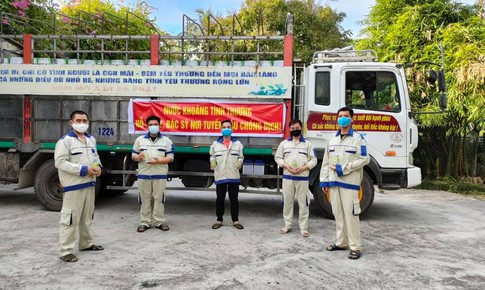 Tiếp nước T&#236;nh thương tới điểm n&#243;ng COVID-19
