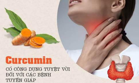 T&#225;c dụng curcumin trong ph&#242;ng v&#224; đẩy l&#249;i c&#225;c bệnh tuyến gi&#225;p