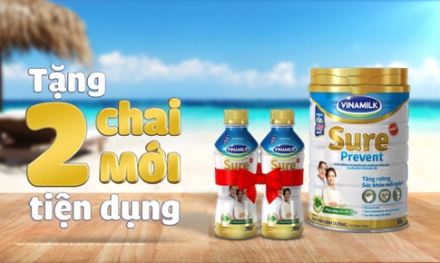 Vinamilk Sure Prevent Chai mới - M&#243;n qu&#224; sức khoẻ gửi trọn y&#234;u thương