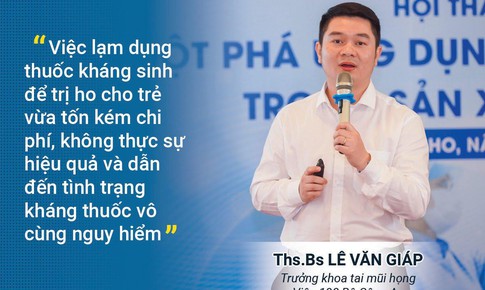 B&#225;c sĩ cảnh b&#225;o về việc lạm dụng kh&#225;ng sinh v&#224; siro để chữa ho cho trẻ