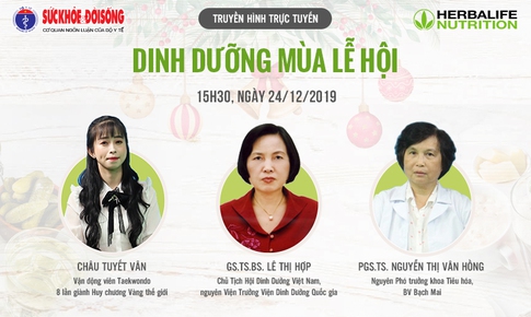 Truyền h&#236;nh trực tuyến: Dinh dưỡng m&#249;a lễ hội