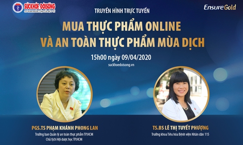 Truyền h&#236;nh trực tuyến: Mua thực phẩm online v&#224; An to&#224;n thực phẩm m&#249;a dịch