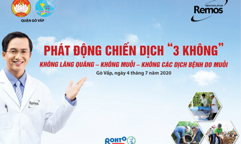 Remos c&#249;ng Hội Phụ nữ ph&#225;t động chiến dịch “3 Kh&#244;ng” tuy&#234;n truyền ph&#242;ng chống muỗi