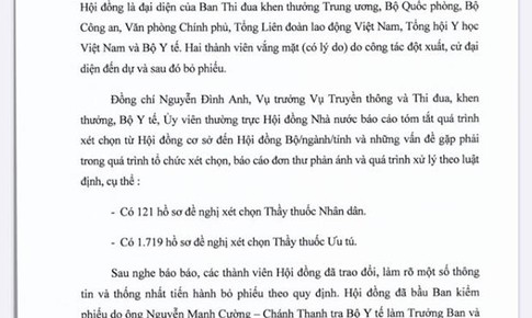 Danh s&#225;ch kết quả x&#233;t chọn danh hiệu Thầy thuốc Nh&#226;n d&#226;n, Thầy thuốc Ưu t&#250; lần thứ 13