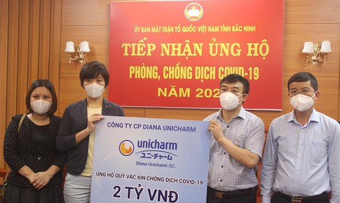 Diana Unicharm ủng hộ Quỹ văcxin, chung tay c&#249;ng Bắc Ninh chống dịch