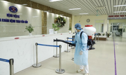 [Ảnh]  BV K phong tỏa sau ph&#225;t hiện ra c&#225;c ca nghi nhiễm COVID-19