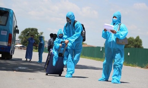 286 công dân từ Bắc Giang đã trở về Hà Nội an toàn