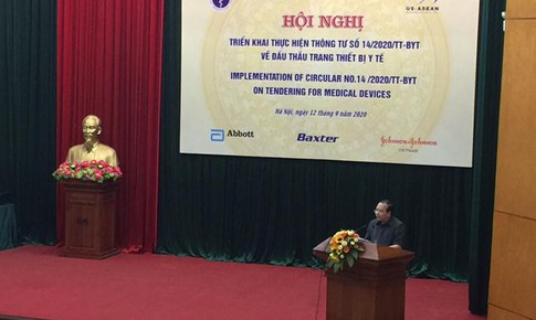 Hội nghị trực truyến triển khai thực hiện Th&#244;ng tư 14/2020/TT-BYT về đấu  thầu TTBYT