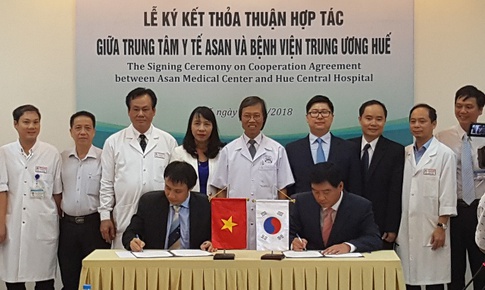 Bệnh viện Trung ương Huế ký kết hợp tác chương trình ghép gan với Trung tâm Y tế ASAN