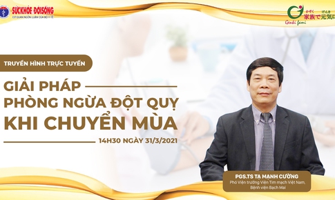 Truyền h&#236;nh trực tuyến: Giải ph&#225;p ph&#242;ng ngừa đột quỵ khi chuyển m&#249;a