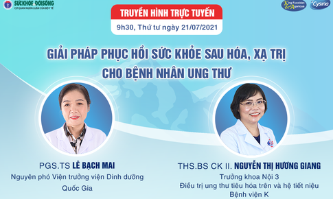 Truyền h&#236;nh trực tuyến: Giải ph&#225;p hồi phục sức khỏe sau h&#243;a, xạ trị cho bệnh nh&#226;n ung thư