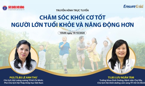 Truyền h&#236;nh trực tuyến: Chăm s&#243;c khối cơ tốt - Người lớn tuổi khỏe v&#224; năng động hơn