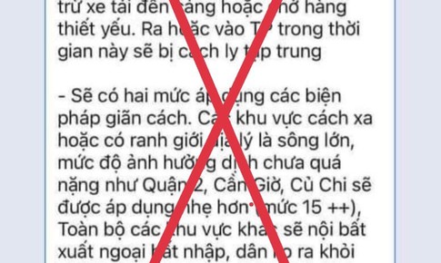 B&#225;c bỏ tin lan truyền “lock TP.HCM trong 10-15 ng&#224;y”