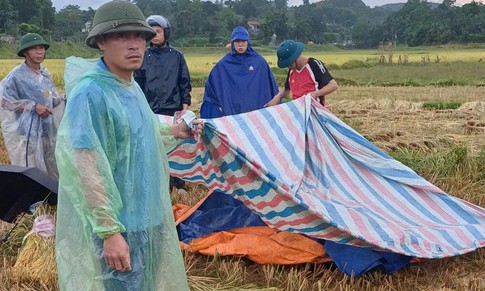 Thanh niên dùng điện thoại trên cánh đồng bị sét đánh tử vong