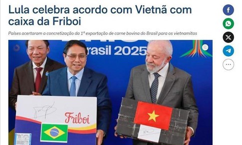 Truyền thông Brazil đưa tin đậm nét hoạt động của Thủ tướng Phạm Minh Chính