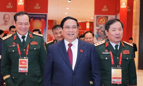 Hình ảnh đại biểu dự Đại hội XIV của Đảng trong ngày làm việc thứ ba