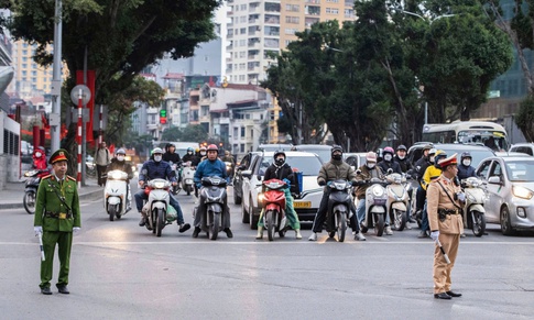 Hà Nội điều chỉnh thời gian phân luồng giao thông phục vụ Đại hội Đảng