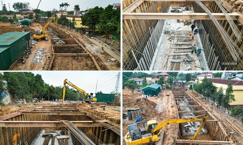 Đại công trường 920 tỷ đồng 'giải cứu' ngập úng phía Tây Bắc Hà Nội