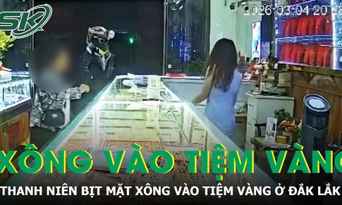 Thanh niên bịt mặt xông vào tiệm vàng ở Đắk Lắk, chủ tiệm hoảng hốt tri hô “cướp”