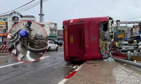 Xe giường nằm tông liên hoàn tại ngã tư Gò Găng khiến 2 người tử vong