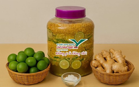 Chanh gừng đường ph&#232;n hỗ trợ tăng cường đề kh&#225;ng tự nhi&#234;n trong m&#249;a bệnh h&#244; hấp