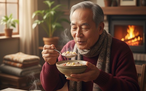 C&#225;ch nấu ch&#225;o gạo lứt, hạt sen v&#224; gừng l&#224;m ấm cơ thể, tốt cho người cao tuổi