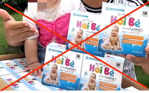 Bộ Y tế đề nghị thu hồi thực phẩm bảo vệ sức khoẻ Siro ăn ngon Hải Bé là hàng giả trên toàn quốc